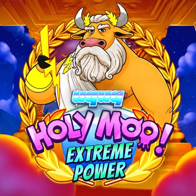 Interface do slot Holy Moo! Extreme Power com grade 6x6